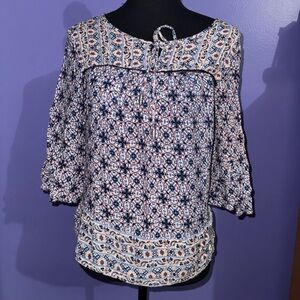 Floral Patterned Women's Top